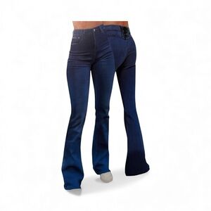 Lace-up back fit n flare breathable Stretch Denim sz.  11/30